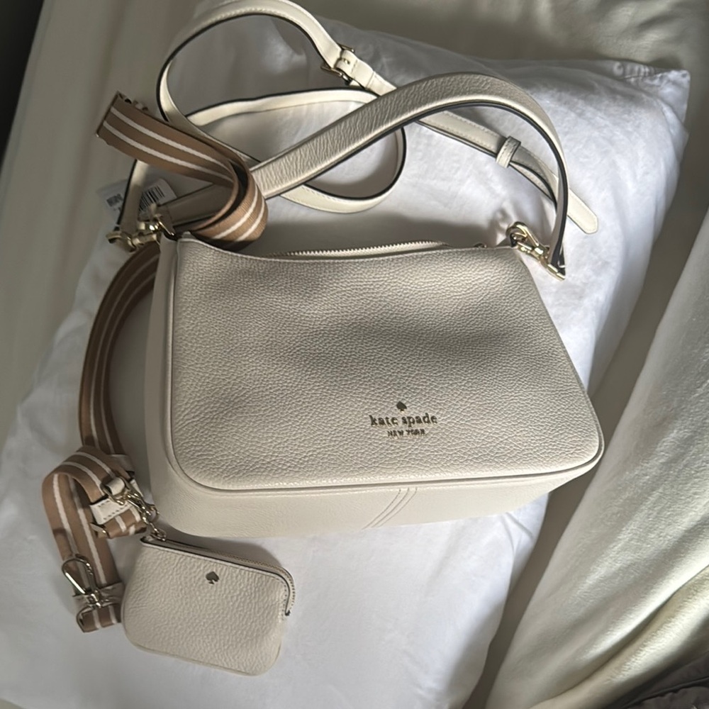 Kate Spade Rosie shoulder bag parchment pebbled leather